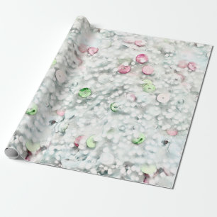 Regalo Papel de envolver con purpurina y lentejuelas