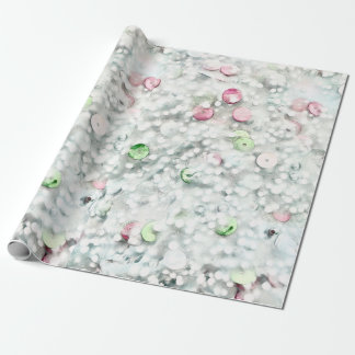 Regalo Papel de envolver con purpurina y lentejuelas