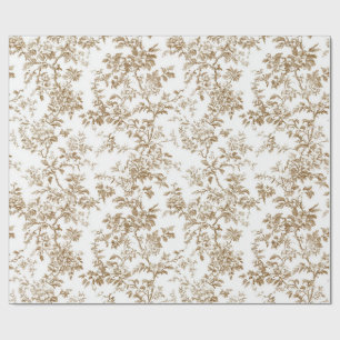 Regalo Papel de envolver con racimos florales botánicos b