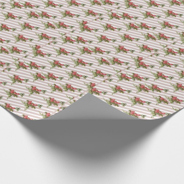 Regalo Papel de envolver con rosas de primavera (Esquina)