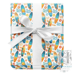 Regalo Papel de envolver con surfistas
