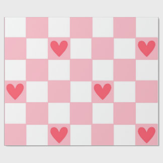 Regalo Papel de envolver corazones rojos