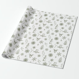 Regalo Papel de envolver Cosas de Invierno - Nieve + Salv