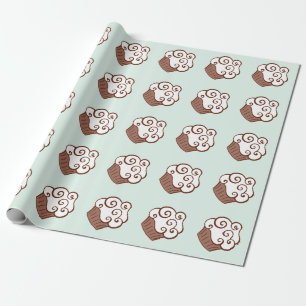 Regalo Papel de envolver Cupcake de menta