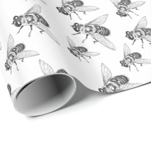 Regalo Papel de envolver de abejas de miel Papel de envol
