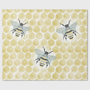 Regalo Papel de envolver de abejas y abejas