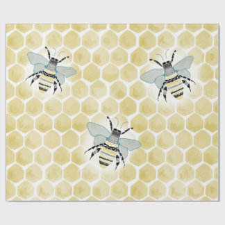 Regalo Papel de envolver de abejas y abejas