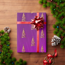 Regalo Papel de envolver de árbol de Navidad con estilo d