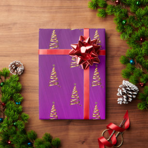 Regalo Papel de envolver de árbol de Navidad con estilo d