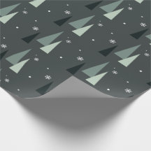 Papel de envolver de árbol de Navidad moderno