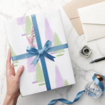 Papel de envolver de árboles de Navidad pastel