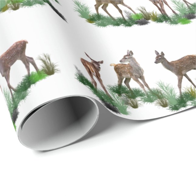 Regalo Papel de envolver de Bambi Meadow (elegir color) (Esquina del rollo)