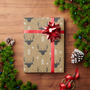 Regalo Papel de envolver de ciervos festivos para regalos