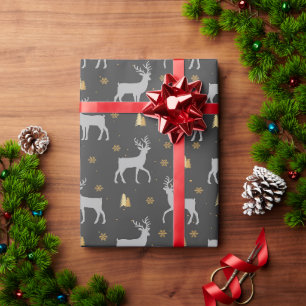 Regalo Papel de envolver de ciervos festivos para regalos