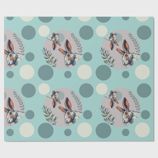 Regalo Papel de envolver de color espuma marina (Superficie plana)