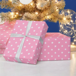 Regalo Papel de envolver de estrellas rosas