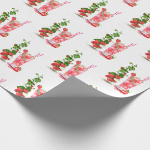 Regalo Papel de envolver de fresa fresco