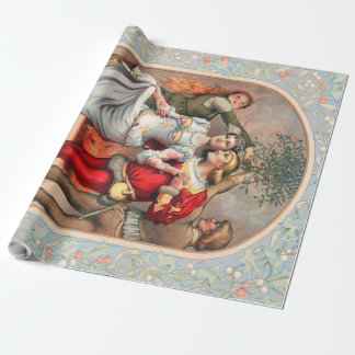Regalo Papel de envolver de la tarjeta de Navidad de Pran