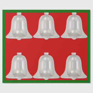 Regalo Papel de envolver de las campanas plateadas