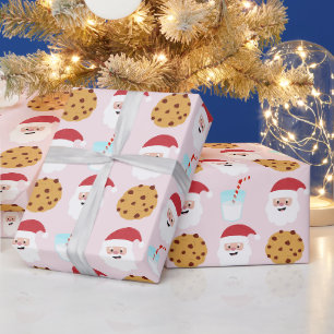 Regalo Papel de envolver de leche y galletas de Santa Cla