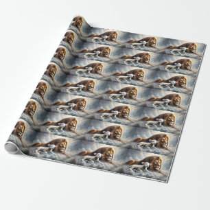 Regalo Papel de envolver de leones y corderos