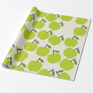 Regalo Papel de envolver de manzana verde