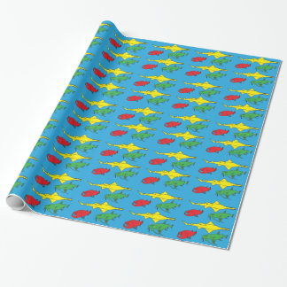Regalo Papel de envolver de peces monstruo