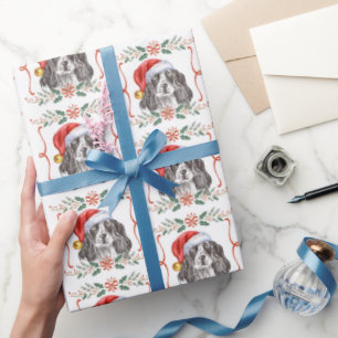 Regalo Papel de envolver de perro español para navidades