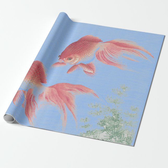 Regalo Papel de envolver de pescado KOI (Desenrollado)