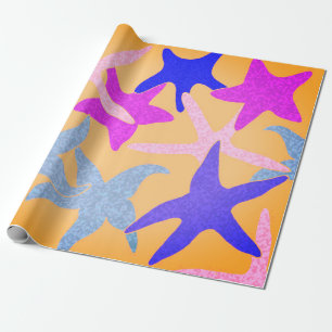 Regalo Papel de envolver de pez estrella bailando