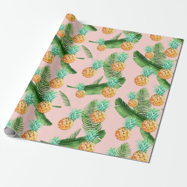 Regalo Papel de envolver de piña (Desenrollado)