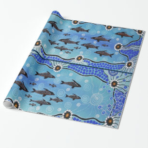 Regalo Papel de envolver de pod delfines 1