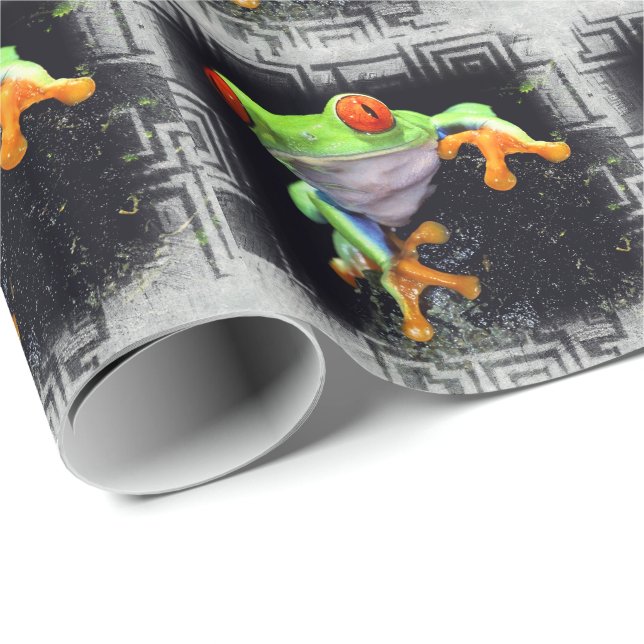 Regalo Papel de envolver de rana 3A (Esquina del rollo)