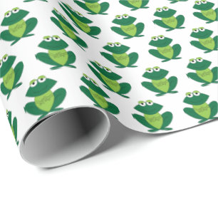 Regalo Papel de envolver de rana verde