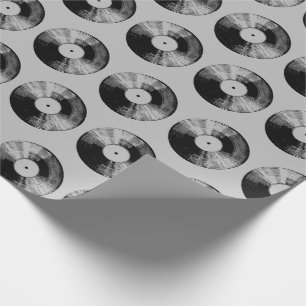 Regalo Papel de envolver de registros de vinilo