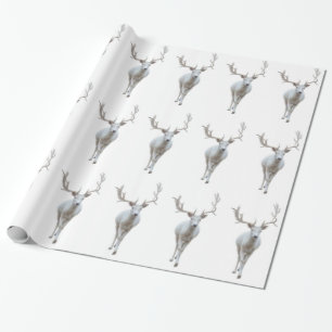 Regalo Papel de envolver de renos blancos
