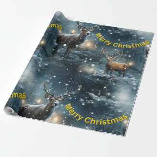 Regalo Papel de envolver de renos navideños