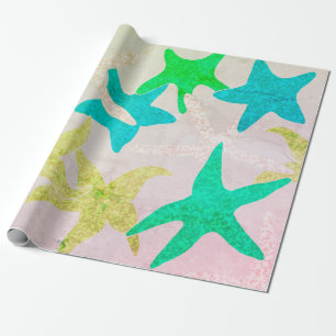 Regalo Papel de envolver de Starfish de Baile Vintage