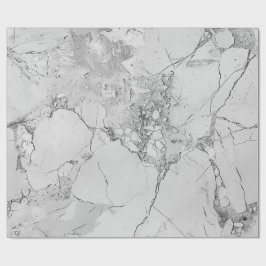 Regalo Papel de envolver de textura de mármol gris elegan