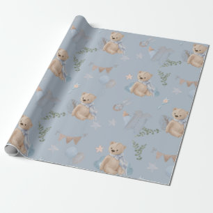 Regalo Papel de envolver del oso de peluche Boho