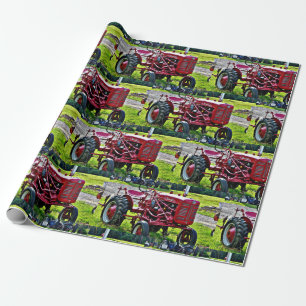 Regalo Papel de envolver del tractor rojo