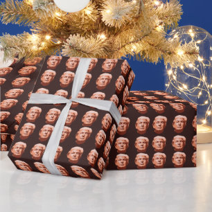 REGALO PAPEL DE ENVOLVER DIVERTIDO DE NAVIDAD DE DONALD T