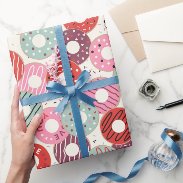 Regalo Papel de envolver Donas Te Amo (Regalar)