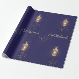 Regalo Papel de envolver Eid azul