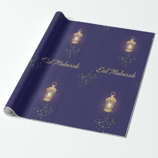 Regalo Papel de envolver Eid azul