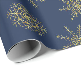 Regalo Papel de envolver elegante de copos de nieve de la