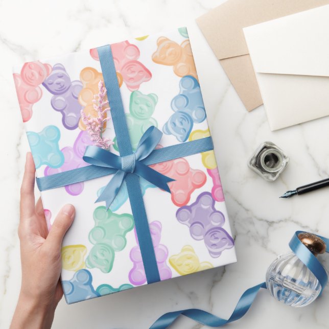 Regalo Papel de envolver Fiesta de los osos Pastel Gummy (Regalar)