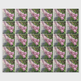 Regalo Papel de envolver floral botánico de flor de lila