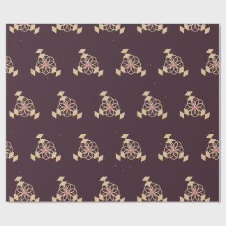 Regalo Papel de envolver floral botánico Oxblood