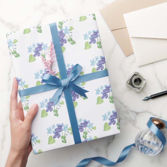 Regalo Papel de envolver flores violetas silvestres (Regalar)